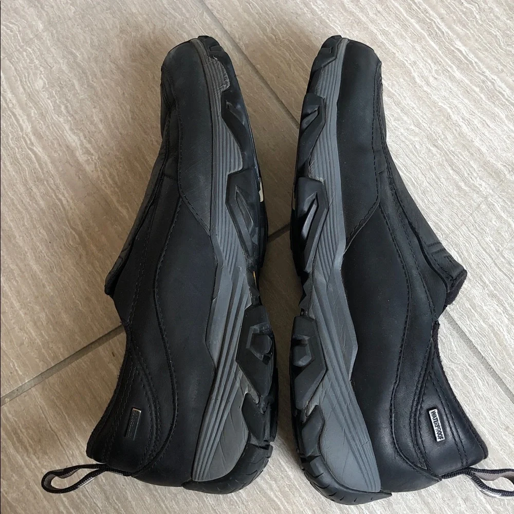 MERRELL Coldpack Ice + Moc Men’s Black Leather Waterproof Shoes Size 9.5
